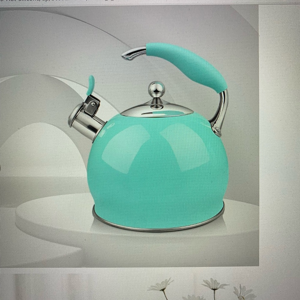 Brand new Teal Teapot in original box! Brighten up your kitchen for spring!